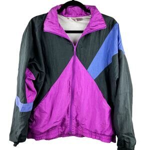 Vintage 1990s Olympic Games Windbreaker Zip-Up Jacket‎ Size M
